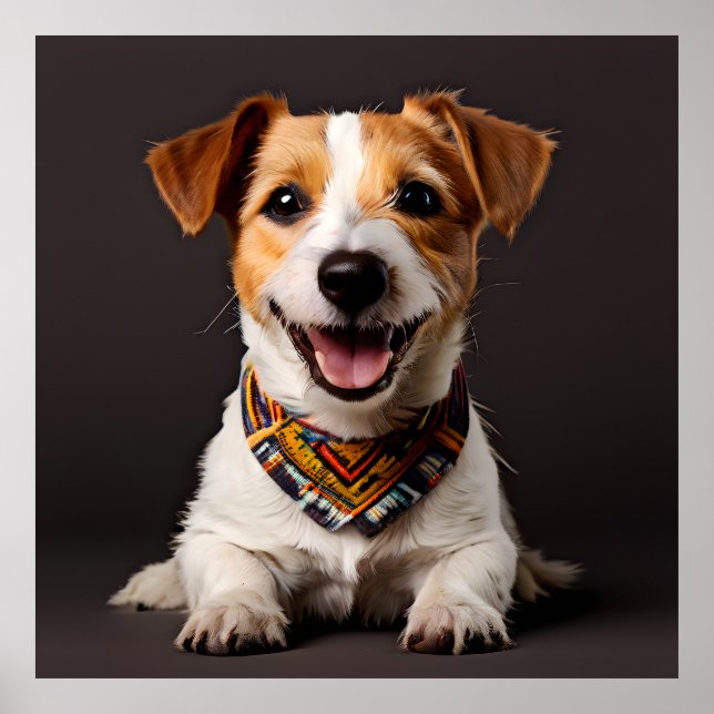 Poster Jack Russell Terrier Realism Art Retrait (Frente)