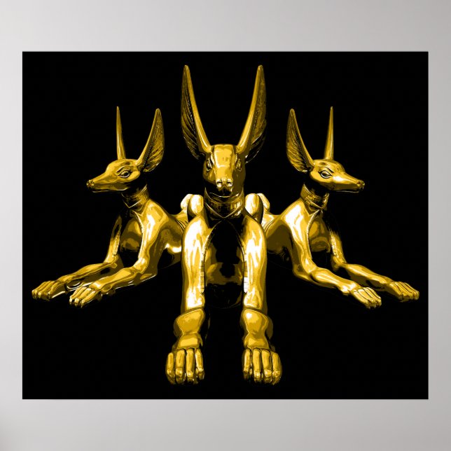 Póster Jackals egípcios (Frente)