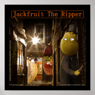 Poster Jackfruta O Estripador Engraçado Rick Londres