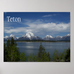 Póster Jackson Lake, Grand Teton National Park, WY