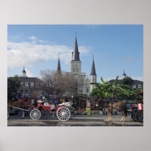 Póster Jackson Square-New Orleans