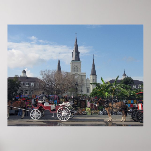 Póster Jackson Square-New Orleans (Frente)