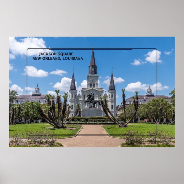 Poster Jackson Square New Orleans (Frente)