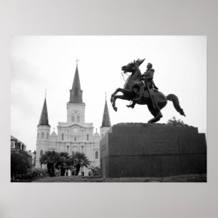 Poster Jackson Square, Nova Orleans, Louisiana