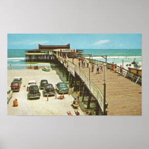 Poster Jacksonville, Flórida PIER, 1960