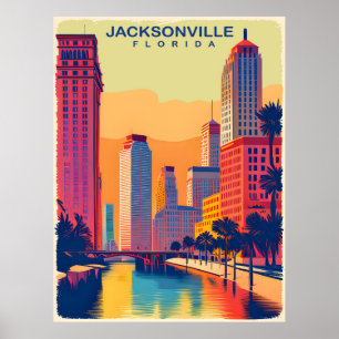 Poster Jacksonville, Florida, Viagem