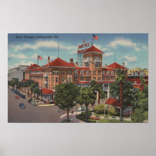 Poster Jacksonville, Florida - vista exterior do hotel
