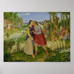 Póster Jacob encontra Rachel, 1827
