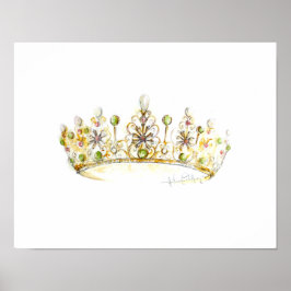 Poster Jade Pearl Crown por Heather French Henry