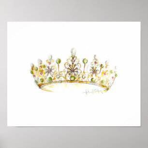 Poster Jade Pearl Crown por Heather French Henry