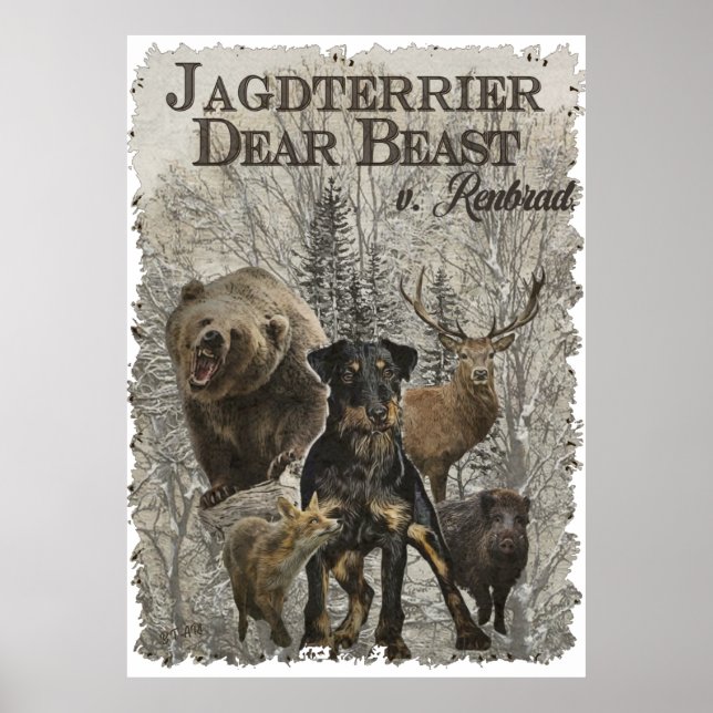 Poster Jagdterrier, Caro Beast v. Pho Paperweight Renbrad (Frente)