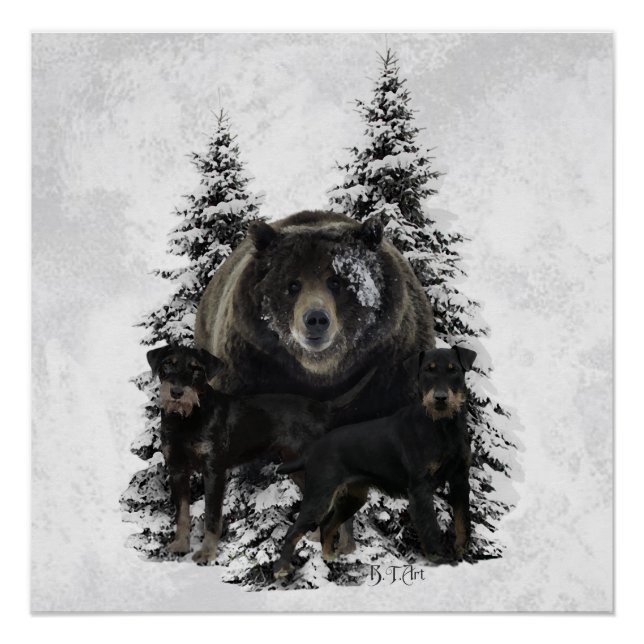 Póster Jagdterrier Tapeçaria (Frente)