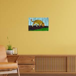 Poster Jaguar Big Cat Willife Animal Art