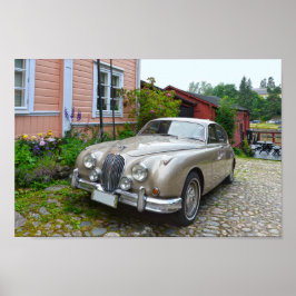 Poster Jaguar Mark 2 em Porvoo, Finlândia