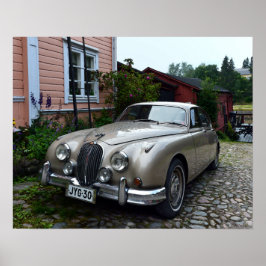 Póster Jaguar Mark 2 em Porvoo, Finlândia