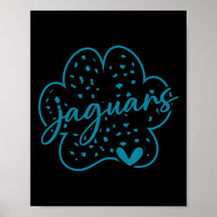 Poster Jaguar Vintage Espírito de Equipe Esportiva Escola