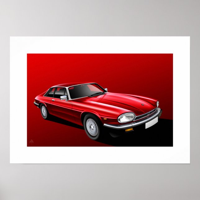 Póster Jaguar XJ-S (Frente)