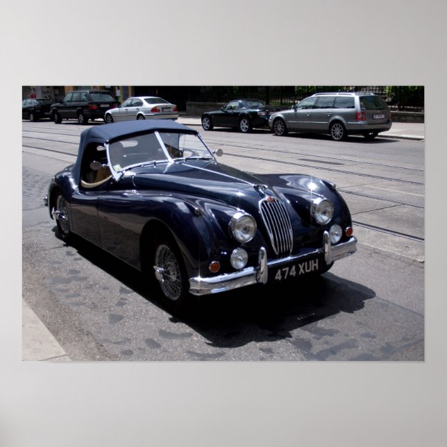 Póster Jaguar XK 120 (Frente)
