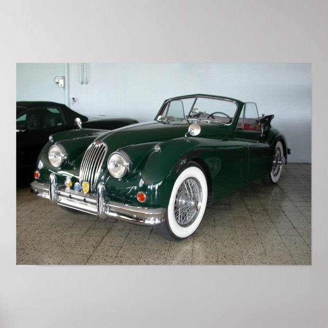 Póster Jaguar XK 120 (Frente)