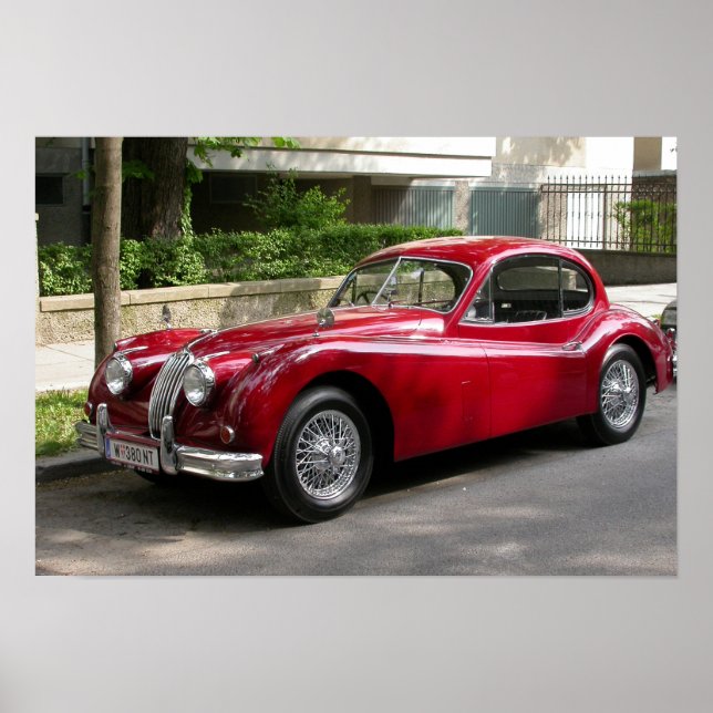 Póster Jaguar XK 120 FHC (Frente)