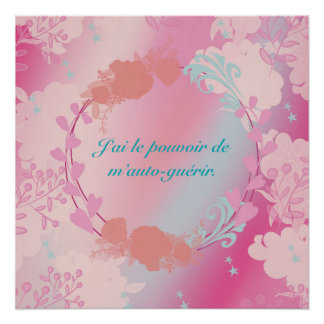 Póster J'ai le pouvoir de m'auto-guérir