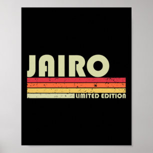 Poster Jairo Gift Name Personalizado Funny Retro Vintage 