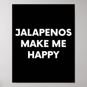Poster Jalapenos Funny Cinco De Mayo Humor Comida Mexican