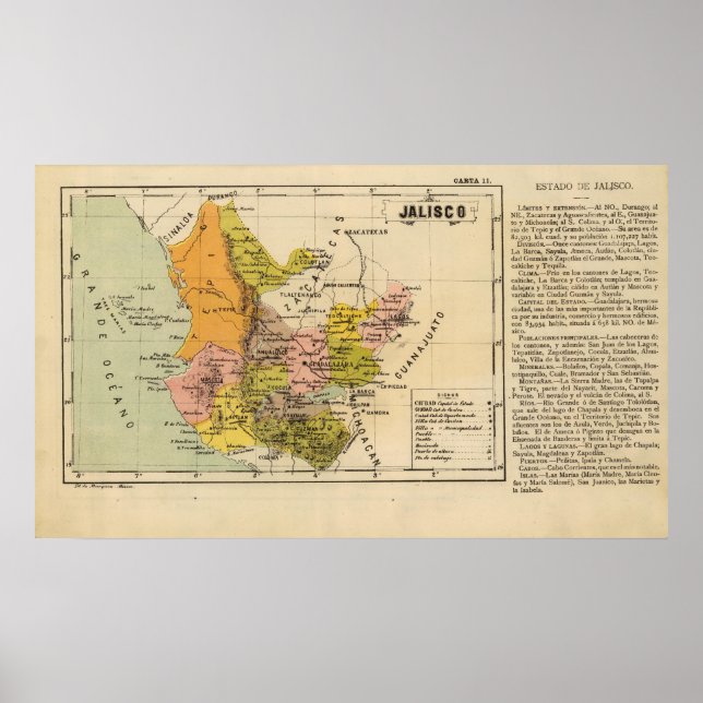 Póster Jalisco, México (Frente)