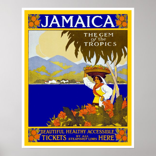 Póster Jamaica ~ A Gema dos Trópicos (Frente)