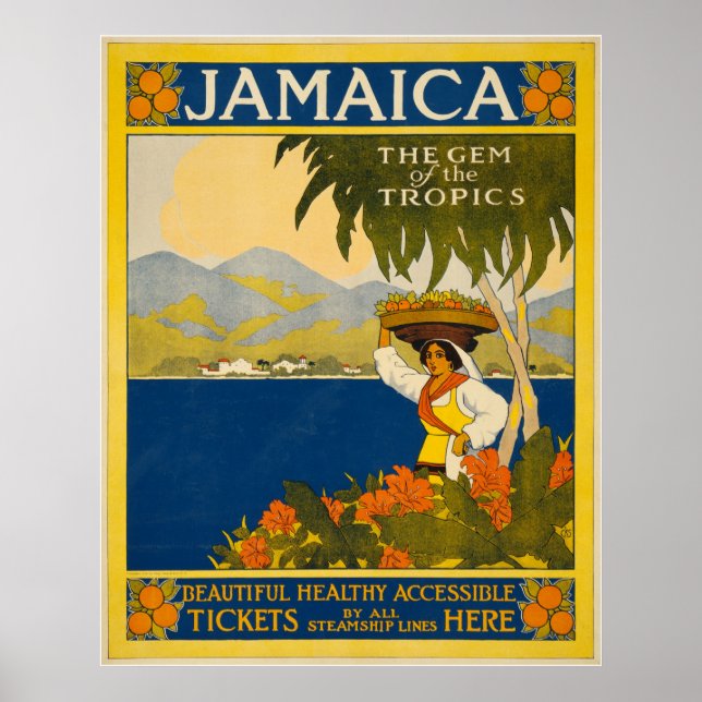 Poster Jamaica, a joia dos trópicos (Frente)