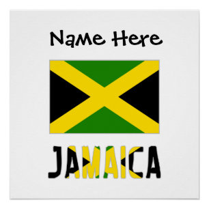 Póster Jamaica Jamaican Flag Personalizado
