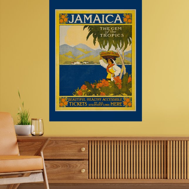 Poster Jamaica - Joia dos Trópicos, (Sala de Estar 2)