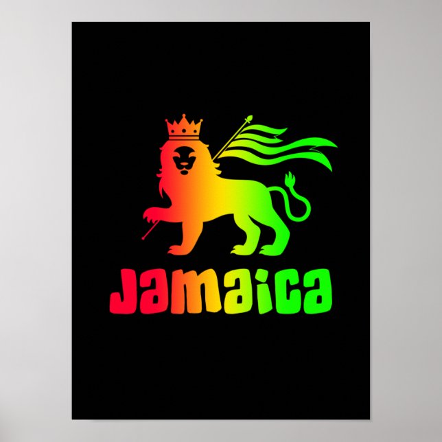 Poster Jamaica Rasta Lion (Frente)