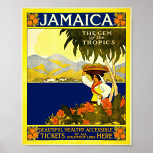 POSTER JAMAICA VINTAGE DESIGN
