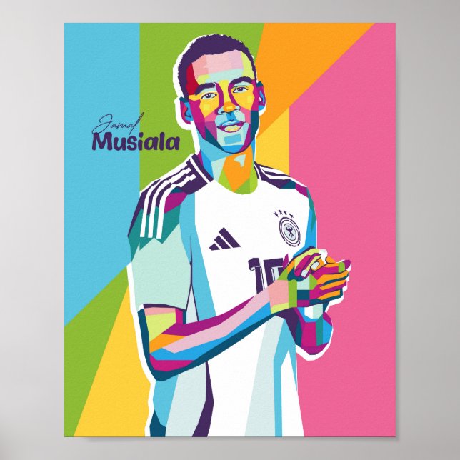Poster Jamal Musiala Wpap Pop Art (Frente)