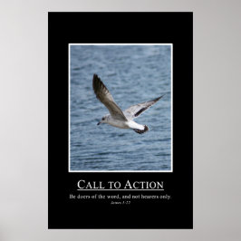 Poster James 1:22 Seja o Doers do Word