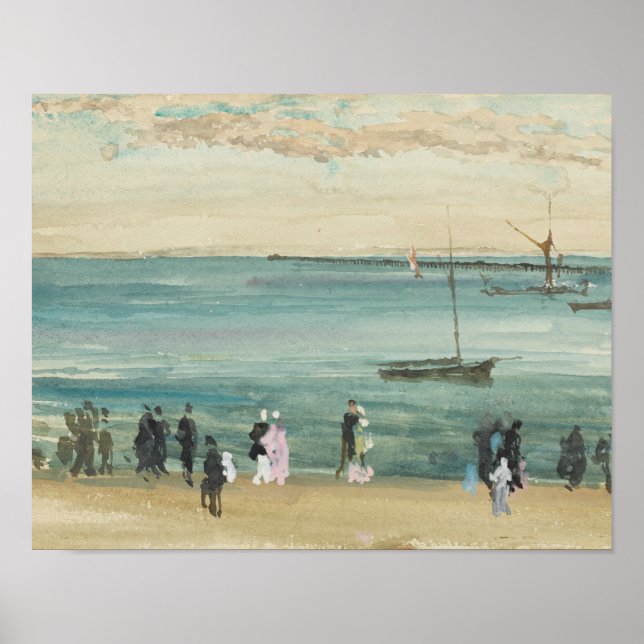 Póster James Abbott McNeill Whistler - Pier de Southend (Frente)