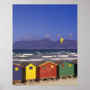 Póster James Bay Bathing Boxes, perto de Capetown, 2