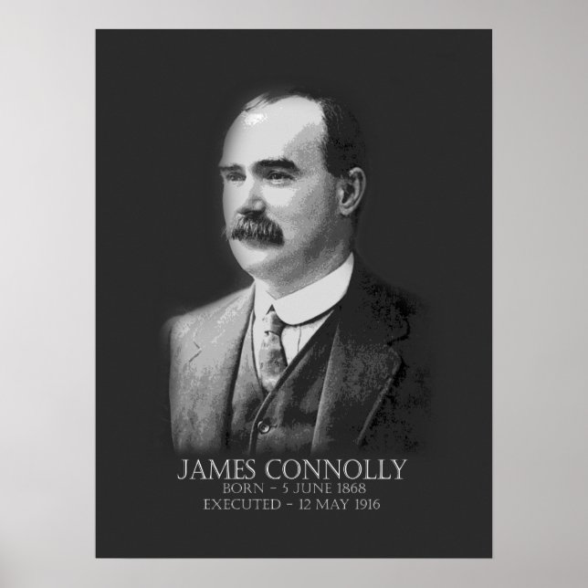 Poster James Connolly Easter 1916 Irish Republican (Frente)