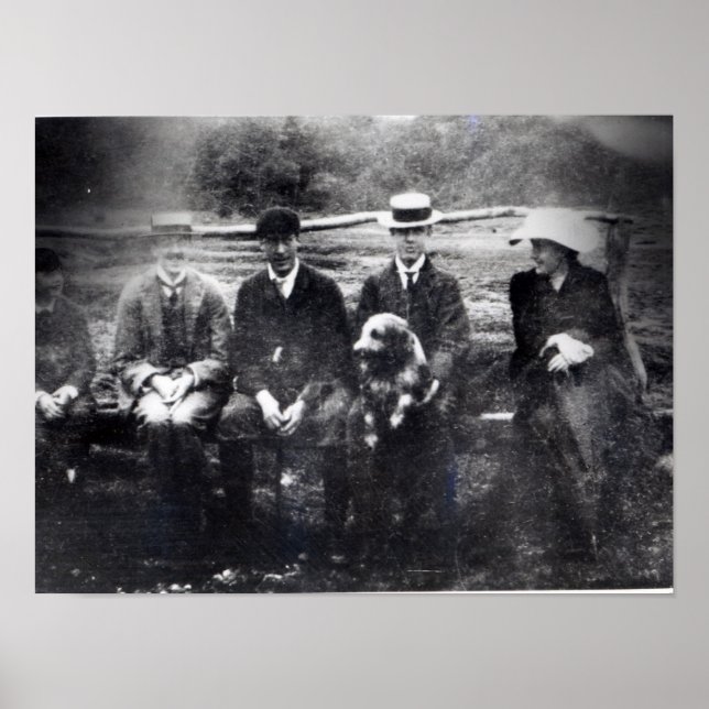 Poster James e Lytton Strachey com Thoby, Adrian (Frente)