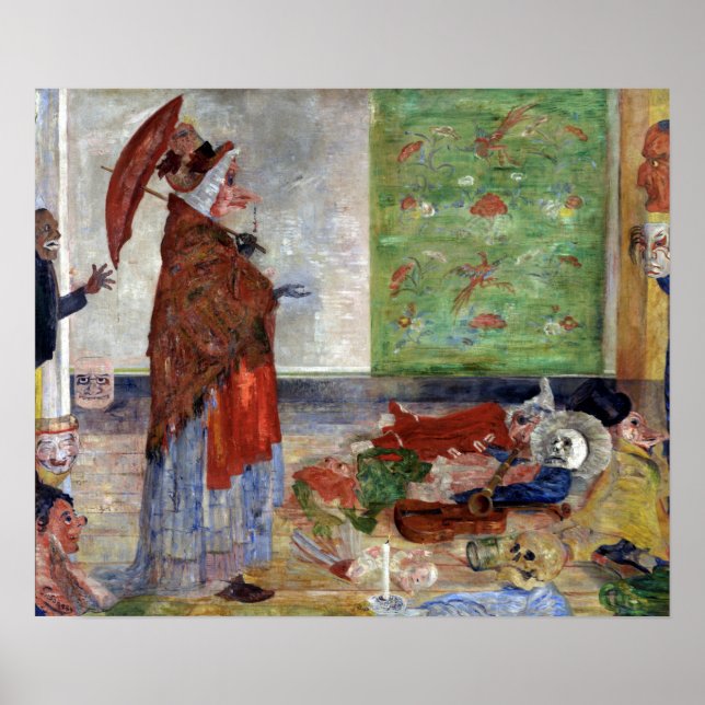 Poster James Ensor Surpresa da Máscara (Frente)