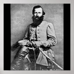 Póster James Ewell Brown Stuart por volta de 1833-1864