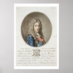 Poster James Fitzjames (1670-1733), ø duque de Berwick,