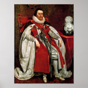 Poster James I de Daniel Mytens
