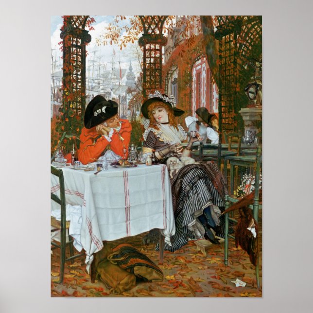 Poster James Jacques Joseph Tissot | A Luncheon (Frente)