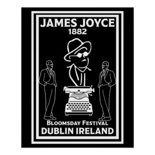 Póster James Joyce Dublin Irlanda