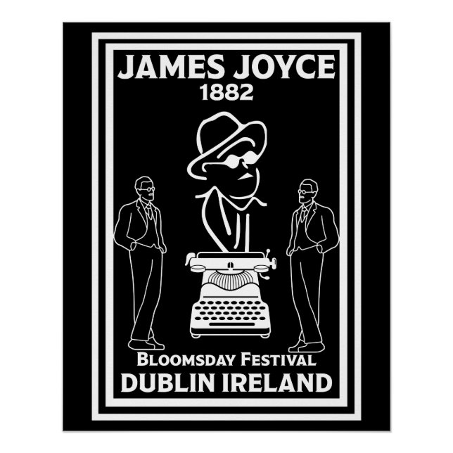 Póster James Joyce Dublin Irlanda (Frente)