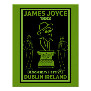 Póster James Joyce Dublin Irlanda