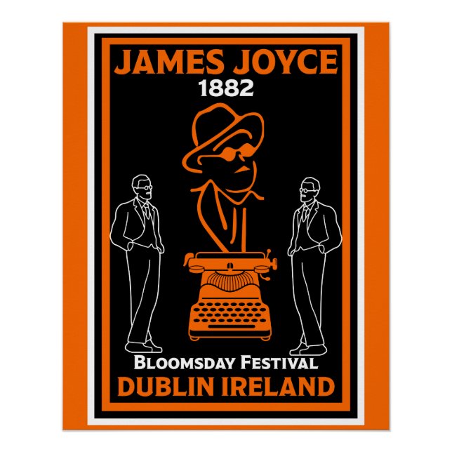 Póster James Joyce Dublin Irlanda (Frente)