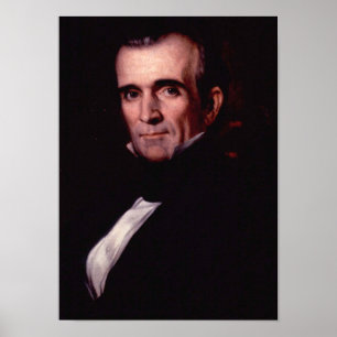 Póster James K. Polk 11 presidente dos EUA